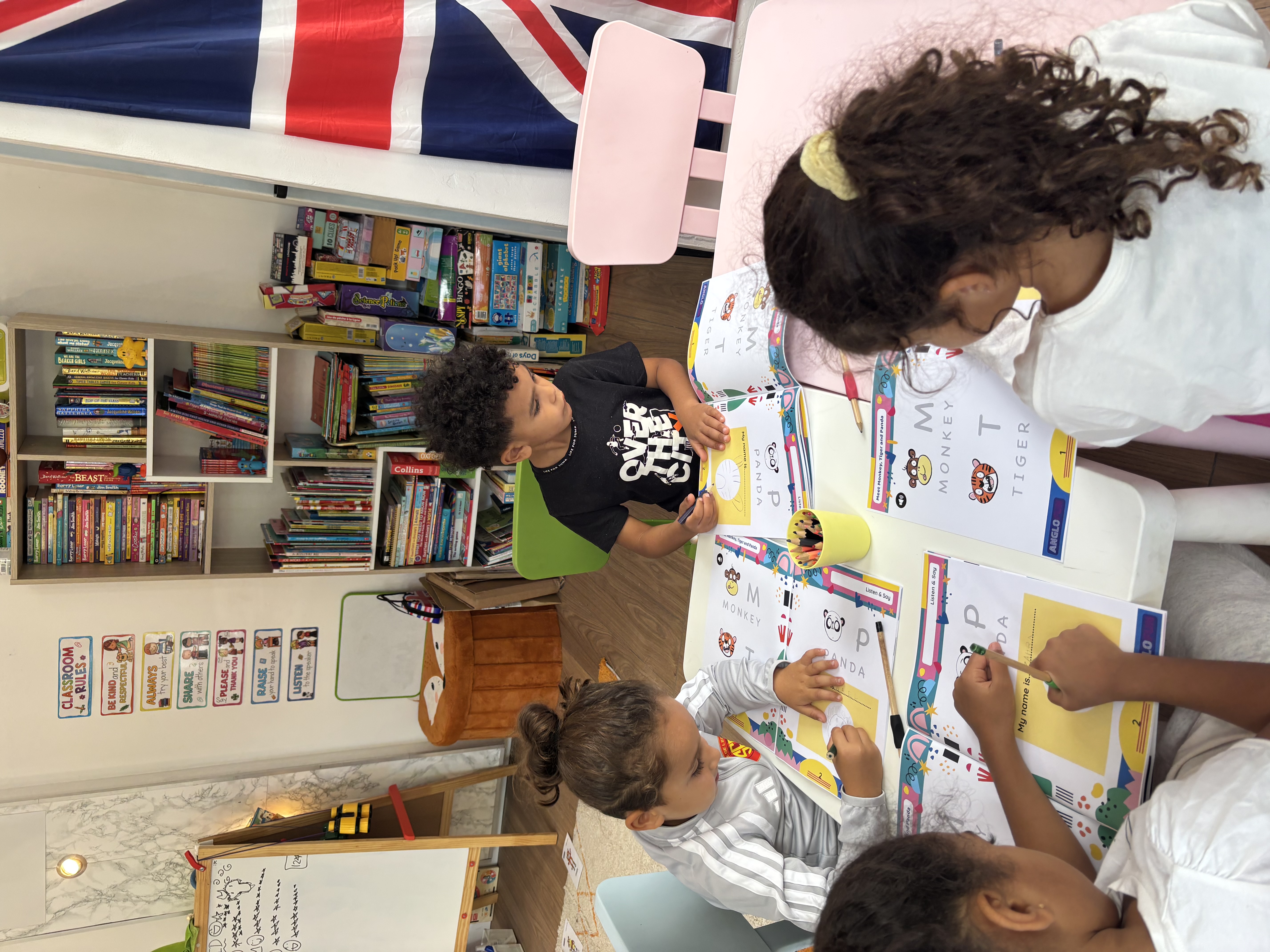 Atelier alphabet en classe Englow